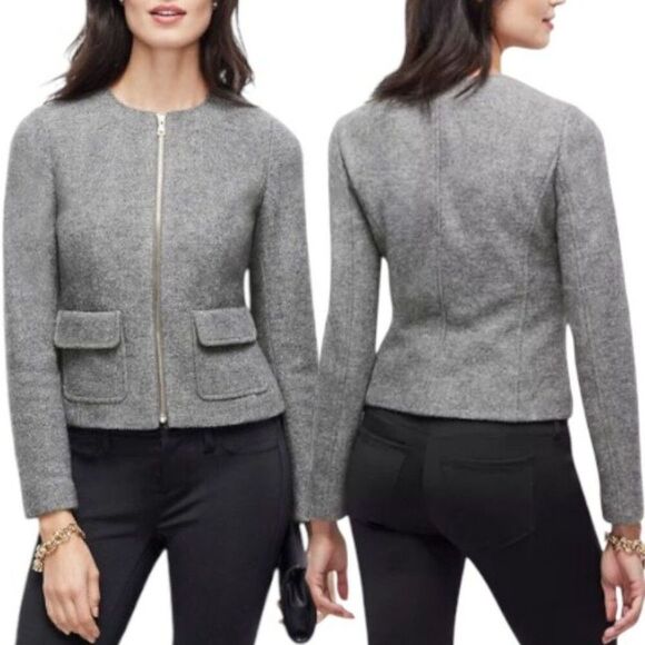 Premise Studio Wool Blend Full Zip Blazer S - Picture 1 of 9